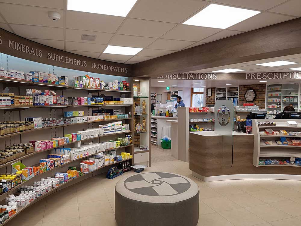 pharmacy shopfitting northern ireland