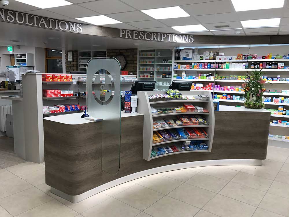 pharmacy shopfitting northern ireland